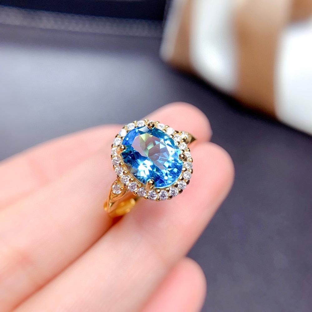 Colorful Gemstone Rings Imitation Natural Topaz Amethyst Citrine Peridot Garnet Open Rings for Girls