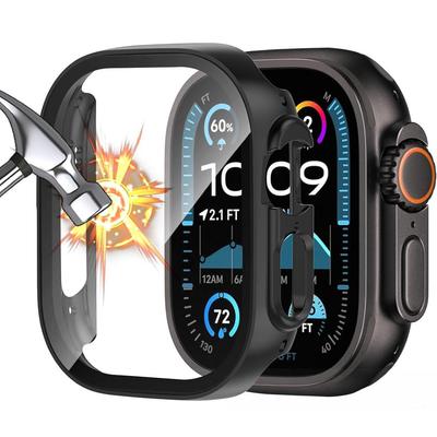 Чехол с защитным стеклом Полное покрытие для Apple Watch Series 11 10 9 Ultra 3 SE 2 49MM 46MM 42MM 45MM 41MM 44MM 49 ММ Аксессуары для защиты из закаленного стекла