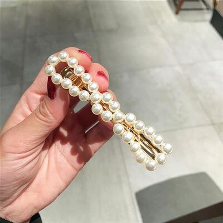 Корейская мода Жемчужная заколка-клип утиный клюв Женская заколка для волос Аксессуары Зажим для волос Краб Заколка Украшения Заколка Головной убор