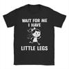 Wait for Me I Have Little Legs Penguin T Shirt Beach  Pure Cotton T Shirts For Unisex Novelty Loose Tshirt Short Sleeves Tees