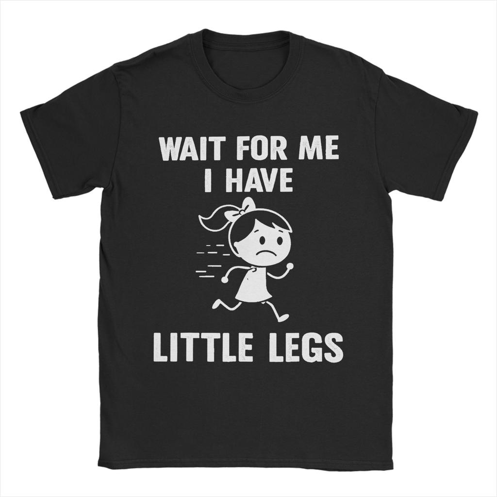 Wait for Me I Have Little Legs Penguin T Shirt Beach Pure Cotton T Shirts For Unisex Novelty Loose Tshirt Short Sleeves Tees