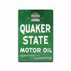 Quaker State Vintage Looking Gas Sign Station Garage Shop Retro Rustic Tin Sign