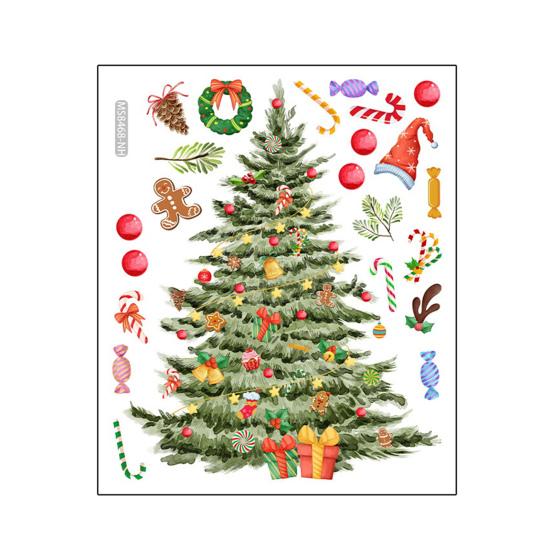 Christmas Snowman Toilet Sticker Fun Xmas Tree Removable Wall Sticker Novelty Home Decoration for Toilet