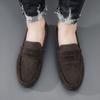 Fashion Suede Men Casual Shoes Breathable Comfort Slip-on Mens Driving Shoes Luxury Brand Men Loafers Mens Lazy Shoes Moccasin