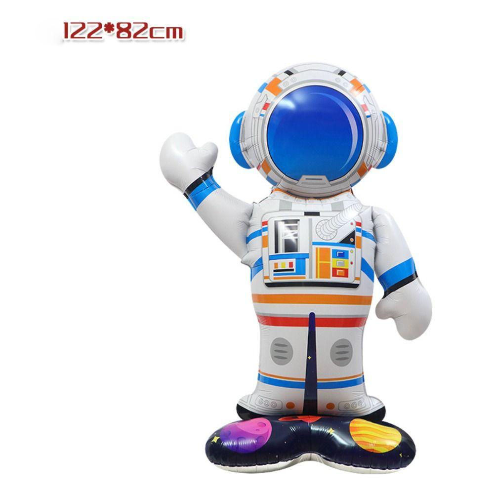 Мультфильм космонавт ракета воздушные шары из фольги 4D воздушный шар из алюминиевой пленки детский день рождения