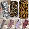 Snake Skin Phone Case For Xiaomi Redmi Note 11 10 9T 8 7 Pro Redmi 10 9 9A 9C 8 7 6 Soft Black Phone Cover