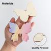 10pcs Wooden Butterfly Blank Wood Slices Kids Painting Crafts Wedding Easter Home Decorations Butterfly Birthday Party DIY Gift