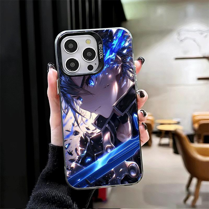 Чехол для телефона Sword Art Online Kirito Ударопрочный для iPhone 17 Air 16 16E 15 Pro Max 14 Plus 13 Mini 12 Задняя крышка Противоударный Fundas