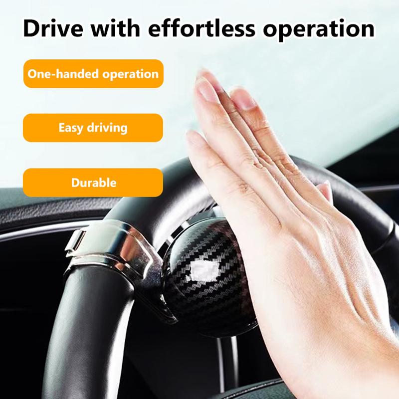 Вращающаяся на 360 градусов ручка рулевого колеса с усилителем, универсальная ручка рулевого колеса для автомобиля, энергосберегающая, нескользящая, для грузовиков