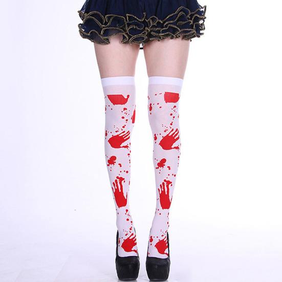 Длинные носки, аксессуары для костюмов ужасов, эластичные длинные носки для Хэллоуина, косплея, вечерние, для фестиваля
