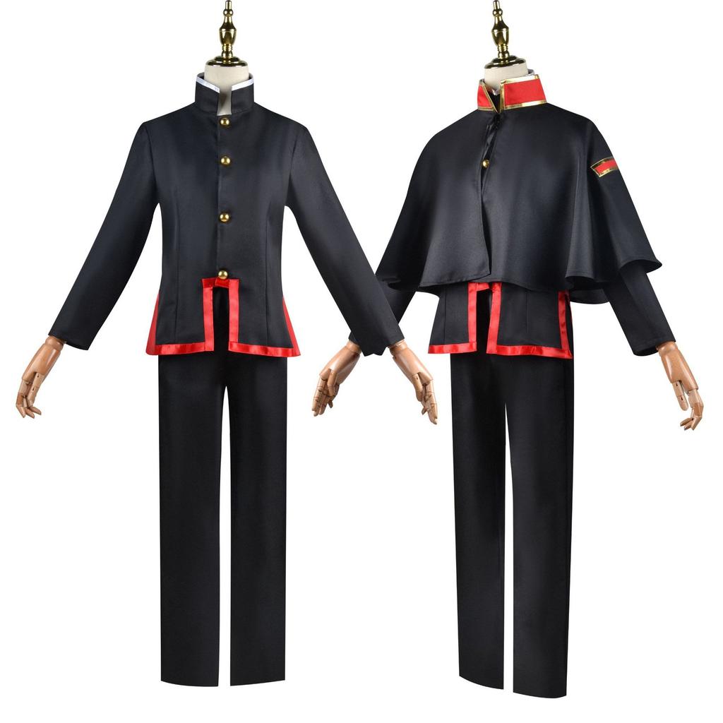 Anime Jibaku Shounen Hanako Kun Yugi Amane Cosplay Costumes Toilet Bound Hanako Kun Cloak Black Full Set Uniform