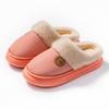 Плюшевая обувь для женской домашней теплоты, хлопковые тапочки на толстой подошве