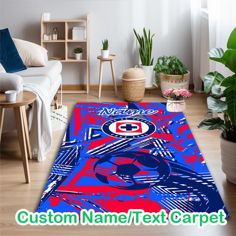 1pc Cruz Azul Fútbol Club (11) Printed Chair Rug for Home Office Use, Living Room Kitchen Game Room Area Carpet