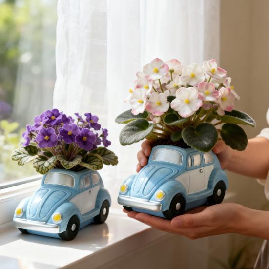 Retro Beetle Car Succulents Capacity Auto Planter Large Shaped