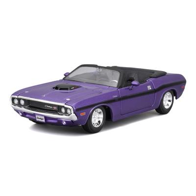Maisto 1/24 Dodge Challenger 1970 Кабриолет Фиолетовый / Металлическая Модель Автомобиля (Готовый продукт) 31264