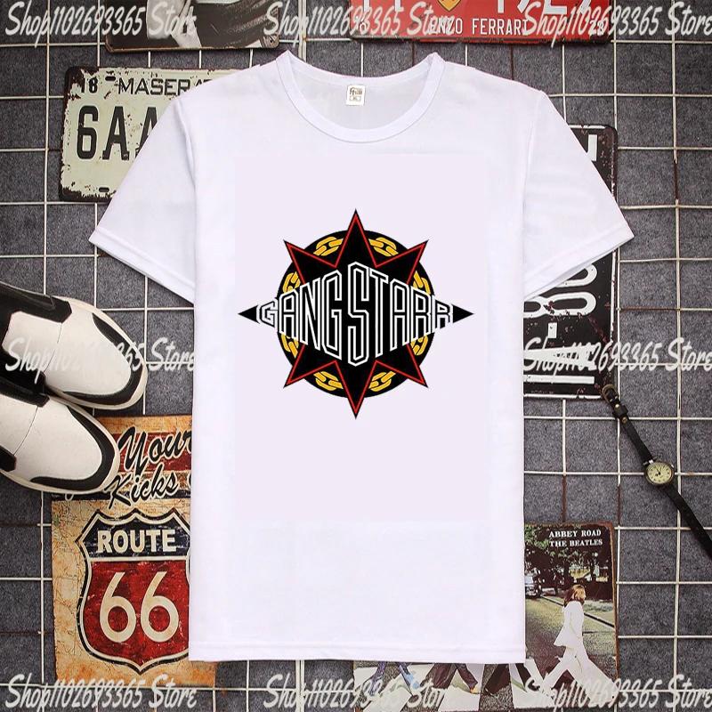 Gang Starr Logo Printed Summer Unisex T Shirt Unisex New Fashion Unisex Tops Tees FeUnisex Casual T-shirts