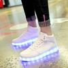 Fashion Hot Sale 2024 Adult Womens Mens Kid Luminous Sneakers Glowing USB Charge Boys LED Colorful Light-up Shoes Footwear Dancing Shoes