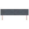 Headboard Dark Grey 180 cm Velvet