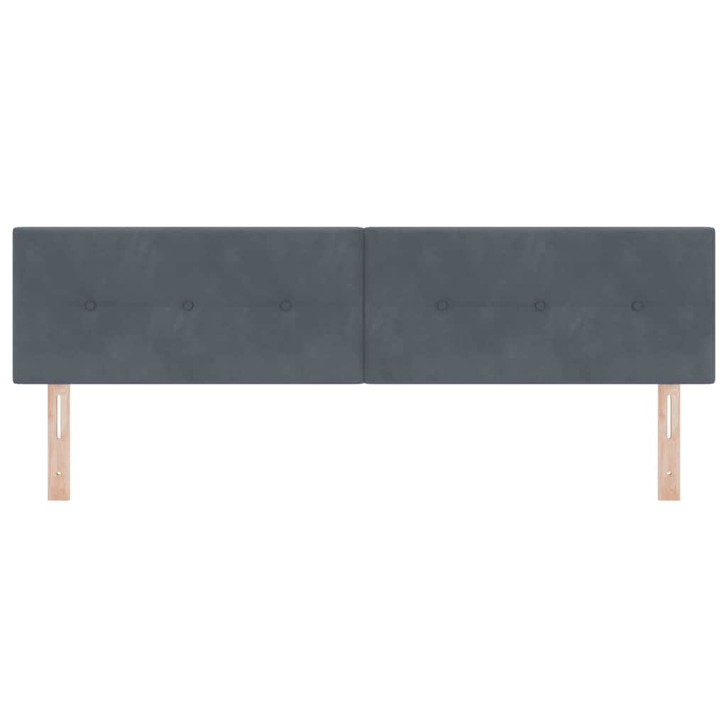 Headboard Dark Grey 180 cm Velvet