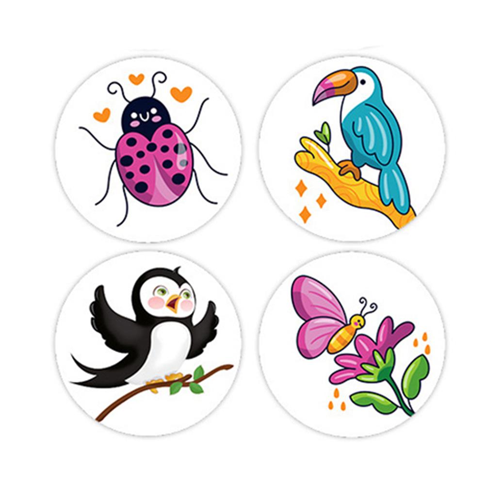 100-500 шт., милая наклейка с героями мультфильмов, поощрительная наклейка для детей, подарок на день рождения/праздник, вечеринка, герметичная упаковка, декор, этикетки
