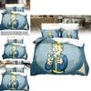 Комплект постельного белья Fallout Vault Boy с активным принтом для декора современной спальни