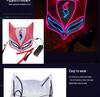 Светящаяся маска лисьего демона Хэллоуина Onmyoji