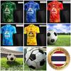 THAILAND National Football Soccer Training JERSEY CHEER Print Quick Dry Shirt Polo Polyester Short Sleeve Uniform Elephant Logo Sport Outdoor