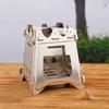 Portable Folding Stainless Steel Wood Stove for Camping and Hiking