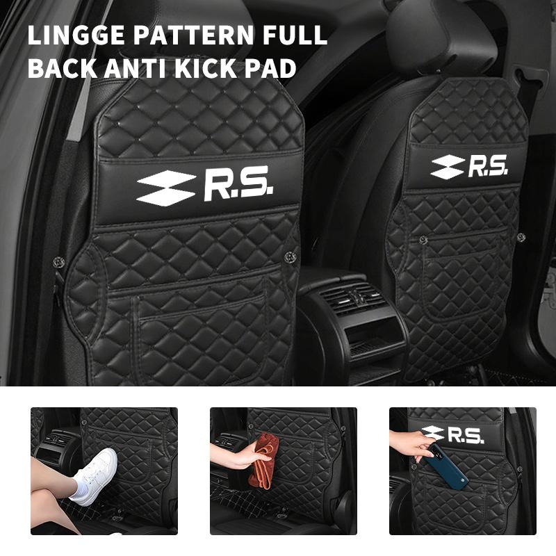Car Anti-dirty Pad Seat Back Protective Mat Anti Kick Pad Accessory For Renault Clio Dacia RS Megan Scenic Logan Laguna Kadjar NN82