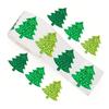 500 Pcs Christmas Stickers Roll Gllitter Tree/Maple Leaf/Santa Hat Seal Stickers Self-Adhesive Decals for Envelopes Invitations Greeting Cards