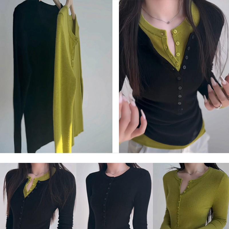 Maillard Women's Retro Wool Henley Pullover - Autumn/Winter Knitwear