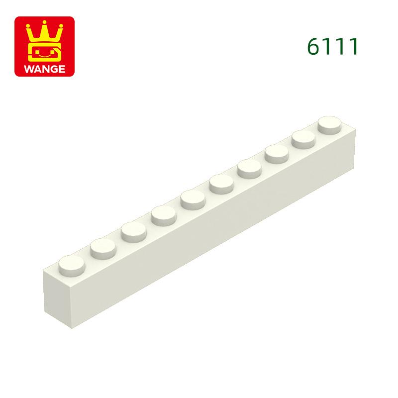 Нетоксичные 25 шт./лот 6111 Толстые 1x10 Базовые строительные блоки Классические строительные аксессуары Совместимые с Кирпичиками Детская подарочная коробка