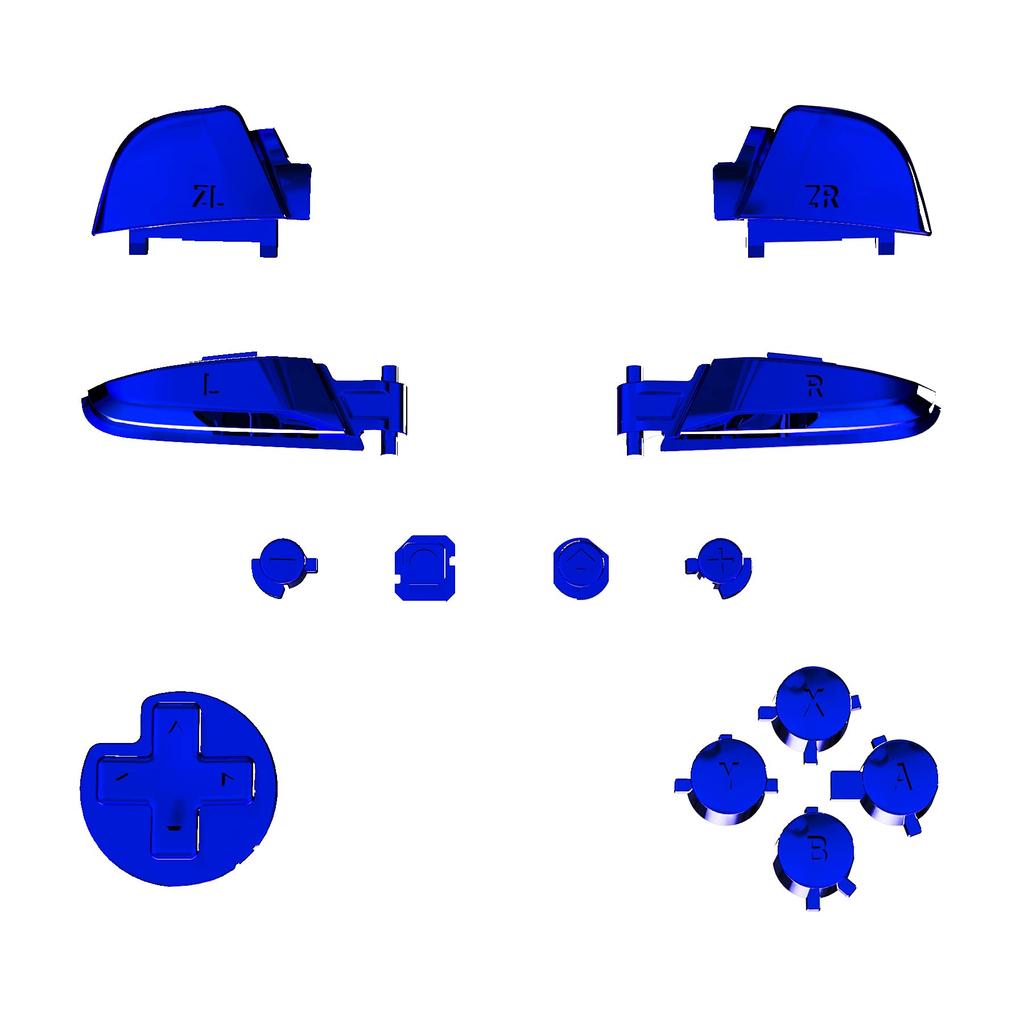 Полный набор кнопок для eXtremeRate switch pro ABXY ZR ZL LR кнопки для pro controller switch controller в комплект не входят (металлический хром) контроллер,