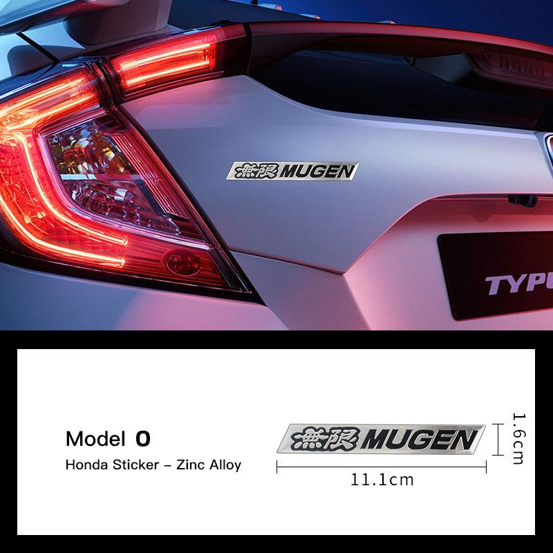Car Body Aluminum Stickers Auto Logo Decorate Decals For Honda Civic Fit Jazz Accord Pilot CRV Odyssey Passport City Shuttle HRV ajj256