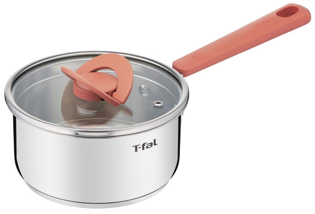 Tefal Single Handed Pot 16 см IH Совместимо с газовыми плитами Не содержит опасных веществ, таких как PFOA 10-летняя гарантия IH Нержавеющая сталь Нержавеющая сталь