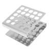 25 Holes 15/17mm Solid Stainless Steel Test Tube Rack 15ml Centrifuge Tube Rack  Laboratory Use