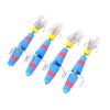 4 шт. Мягкие поролоновые рыболовные приманки, многосоставные искусственные приманки, поролон высокой плотности, плавающие приманки с 2 тройными крючками, прочные