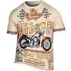 Vintage Biker T-shirt Men Motorbike Graphic T Shirt Classic Short-sleeved 3d Car Print Tees Top Summer Streerwear Men's Clothing