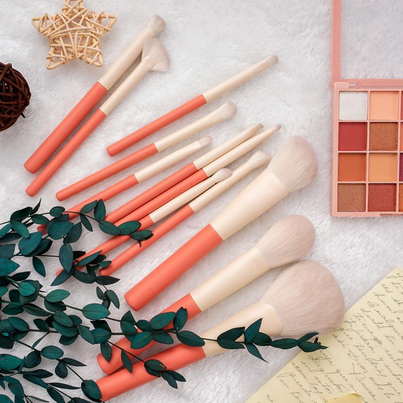 12 шт. праздничный набор кистей для макияжа, рассыпчатые кисти для пудры, кисти для теней, полный набор, портативные кисти для макияжа