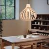 JOYINLED Bamboo Chandelier Handwoven Rattan Pendant Light Wicker Lamp Shade Ceiling Light Fixture Weave Hanging Light 35CM