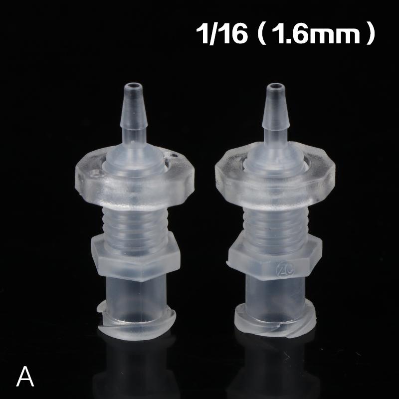 2Pcs Luer Lock Adapter PP Plastic Air Valve Pipe Subpackaging Instrument Connector