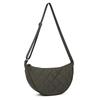 Women's Plaid Crossbody Messenger Bag Nylon Shoulder Bags Large Capacity Travel Half Moon Belt Bag Ladies Hobos Bag CLE