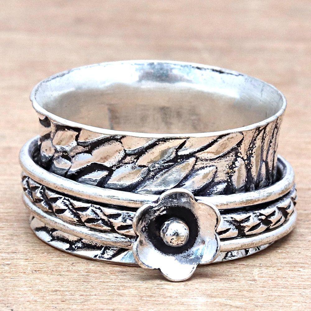 Серебряные украшения ручной работы без драгоценных камней "9"