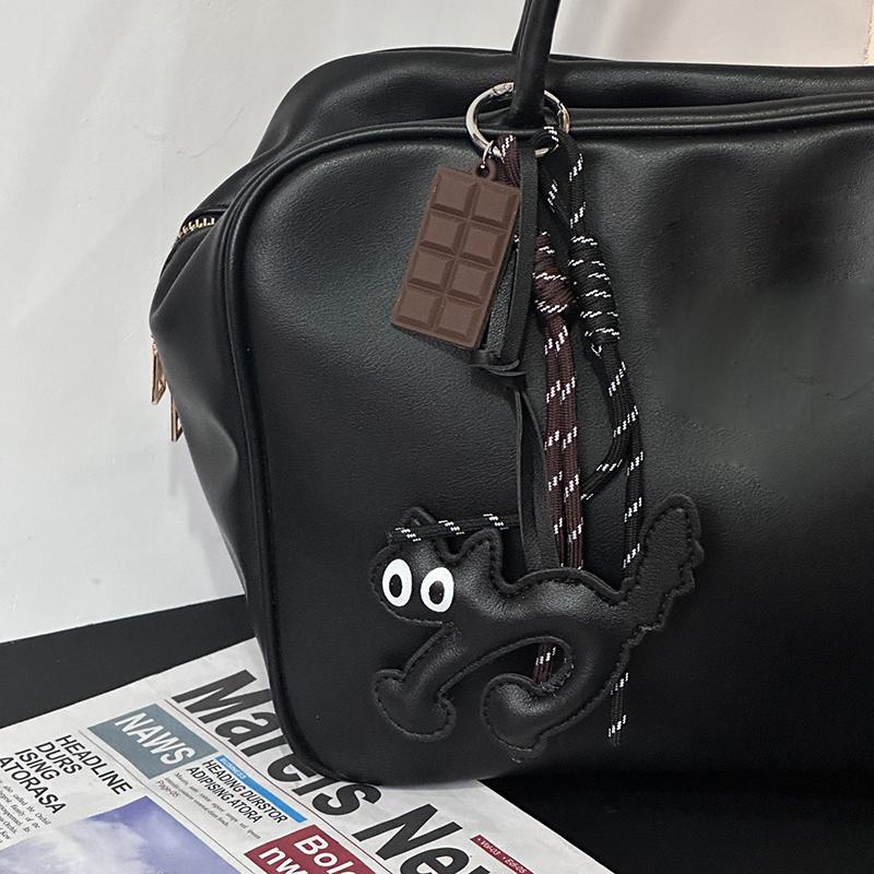 Yogodlns PU Leather Dachshund Bag Pendant Creative Hangbag Bag Accessory Cute Backpack Hanging Charm Gift