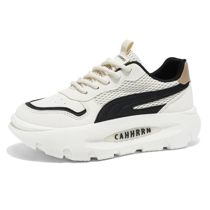 Thick-soled heightening men's shoes spring mesh casual dad shoes 2025 new trendy shoes student sports shoes youth