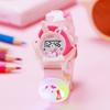 Cute creative unicorn shaped luminous watch unique colorful electronic wrist watch, suitable for Christmas and Halloween gifts