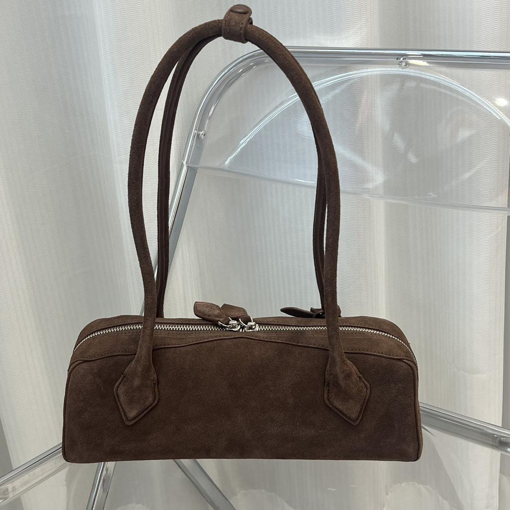 Женская сумка из натуральной кожи с рисунком ленивой таксы, из коровьей кожи, на одно плечо, подмышечная, большой вместимости, ручная, в французском стиле