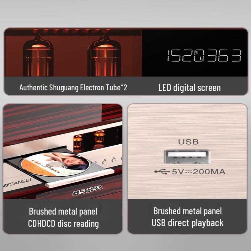 SANSUI N5 HIFI ламповый усилитель акустическая система с CD-плеером (Китайская версия)