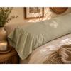 Taie De Traversin - EDEN - Perrine - Percale Coton 120 Fils/cm² (T300) - 43 X 185 Cm - Vert Sauge