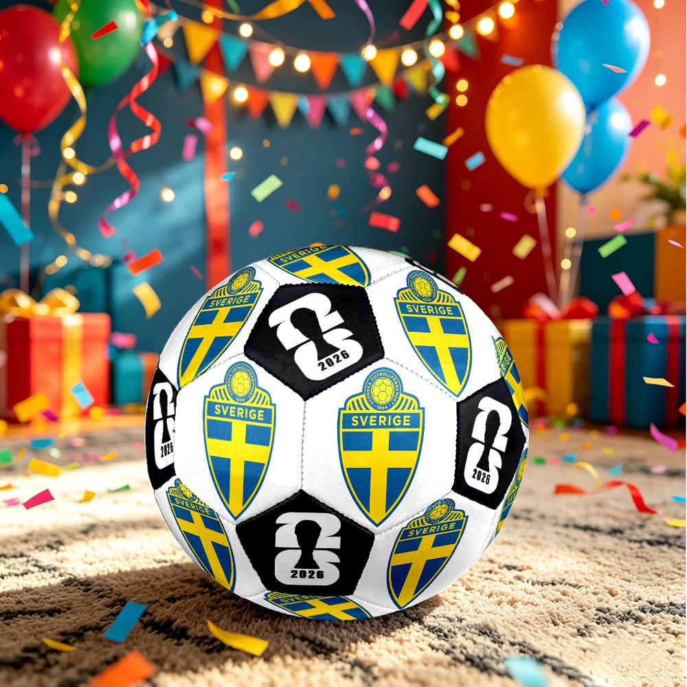 1pc Swedish Football Size 5 Soccer Ball Professional Match Training Football Indoor &Outdoor Sports Ball Club Training Ball Lightweight Durable y35